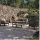 ΣΕΤ ΣΑΛΟΝΙ 4ΤΜΧ MAHAL HM6424.02 ΚΡΕΜ ΑΛΟΥΜΙΝΙΟ--ΜΠΕΖ OLEFIN & ΣΧΟΙΝΙ STRAP