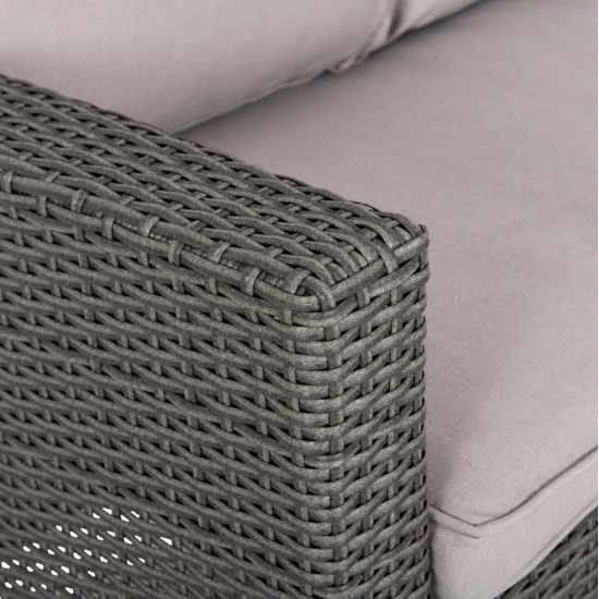 ΣΕΤ ΣΑΛΟΝΙ ΓΩΝΙΑ & ΤΡΑΠΕΖΙ CARSON HM6078.01 ΓΚΡΙ ΣΥΝΘ.RATTAN-ΜΑΞΙΛΑΡΙΑ
