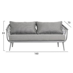 ΣΕΤ ΣΑΛΟΝΙ ΕΞ.ΧΩΡΟΥ 4 ΘΕΣΕΩΝ WILLA HM6505.01 ΑΛΟΥΜΙΝΙΟ-ΣΧΟΙΝΙ-ΜΑΞΙΛΑΡΙΑ ΣΕ ΓΚΡΙ