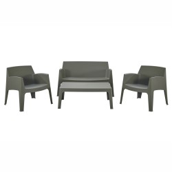 ΣΕΤ ΣΑΛΟΝΙ ΕΞ.ΧΩΡΟΥ 4ΤΜΧ SLEEK HM21268.05 DARK OLIVE GREEN ΠΟΛΥΠΡΟΠΥΛΕΝΙΟ