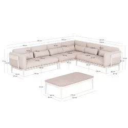 ΣΕΤ ΣΑΛΟΝΙ ΕΞ.ΧΩΡΟΥ 4ΤΜΧ PEGASUS HM6199.02 ΚΡΕΜ ΑΛΟΥΜ.-ΜΠΕΖ ΣΧΟΙΝΙ & ΥΦΑΣΜΑ OLEFIN