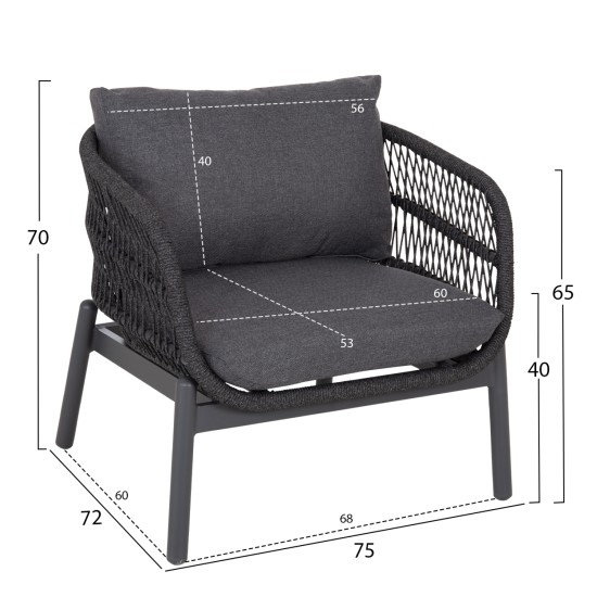 ΣΕΤ ΣΑΛΟΝΙ ΕΞ.ΧΩΡΟΥ 5ΤΜΧ MEMFIS HM6470.01 ΑΛΟΥΜΙΝΙΟ-ΣΧΟΙΝΙ-ΚΕΡΑΜΙΚΟ TOP---ΓΚΡΙ
