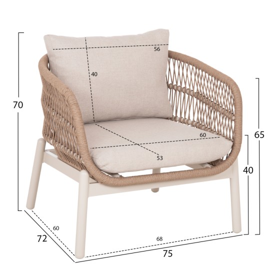 ΣΕΤ ΣΑΛΟΝΙ ΕΞ.ΧΩΡΟΥ 5ΤΜΧ MEMFIS HM6470.02 ΑΛΟΥΜΙΝΙΟ-ΣΧΟΙΝΙ-ΚΕΡΑΜΙΚΟ TOP--APRICOT