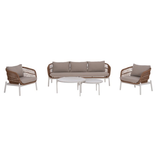 ΣΕΤ ΣΑΛΟΝΙ ΕΞ.ΧΩΡΟΥ 5ΤΜΧ MEMFIS HM6470.03 ΑΛΟΥΜΙΝΙΟ-ΣΧΟΙΝΙ-ΚΕΡΑΜΙΚΟ TOP--ΛΕΥΚΟ