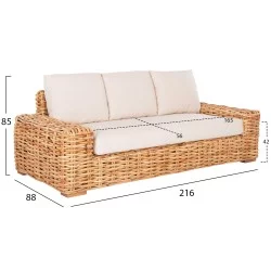 ΣΕΤ ΣΑΛΟΝΙ ΕΞ.ΧΩΡΟΥ TROPEL HM11941 3ΤΜΧ ΦΥΣΙΚΟ RATTAN-ΛΕΥΚΑ ΜΑΞΙΛΑΡΙΑ