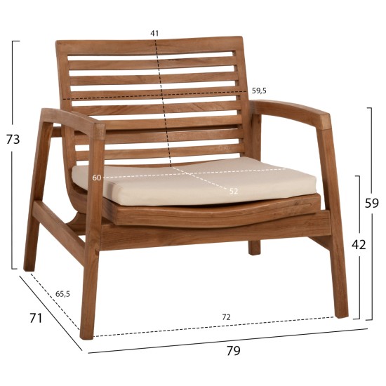 ΣΕΤ ΣΑΛΟΝΙ ΕΞΩΤ. ΧΩΡΟΥ 4TMX DOVER HM9624 ΑΝΑΚΥΚΛΩΜΕΝΟ ΤΕΑΚ- ΜΑΞΙΛΑΡΙΑ ΜΟΚΑ