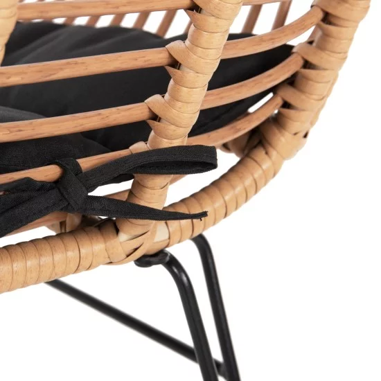 ΣΕΤ ΣΑΛΟΝΙ ΕΞΩΤΕΡΙΚΟΥ ΧΩΡΟΥ 4ΤΜΧ ALLEGRA HM21052 WICKER-ΜΕΤΑΛΛΟ