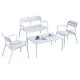 ΣΕΤ ΣΑΛΟΝΙ ΕΞΩΤΕΡΙΚΟΥ ΧΩΡΟΥ 4ΤΜΧ ALLEGRA HM21052 WICKER-ΜΕΤΑΛΛΟ