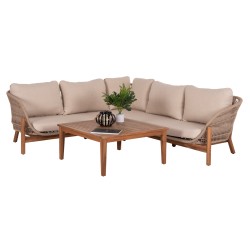 ΣΕΤ ΣΑΛΟΝΙ ΓΩΝΙΑ ΕΞ. ΧΩΡΟΥ 3ΤΜΧ SANJI HM6223 ΞΥΛΟ ΑΚΑΚΙΑΣ-ΑΛΟΥΜΙΝΙΟ-ΣΧΟΙΝΙ