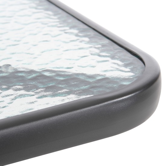 ΣΕΤ ΤΡΑΠΕΖΑΡΙΑΣ 3ΤΜΧ FIGO HM10730.01-- 2 ΚΑΡΕΚΛΕΣ & ΤΕΤΡΑΓΩΝΟ ΤΡΑΠΕΖΙ 70x70εκ ΓΚΡΙ