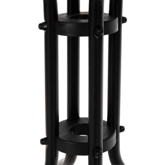 ΣΕΤ ΤΡΑΠΕΖΑΡΙΑΣ 3ΤΜΧ FIGO HM10730.03-- 2 ΚΑΡΕΚΛΕΣ & ΤΕΤΡΑΓΩΝΟ ΤΡΑΠΕΖΙ 60x60εκ ΜΑΥΡΟ