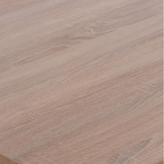 ΣΕΤ ΤΡΑΠΕΖΑΡΙΑΣ 3ΤΜΧ KELVIN HM21376 ΤΕΤΡΑΓΩΝΟ ΤΡΑΠΕΖΙ SONAMA OAK--2 ΚΑΡΕΚΛΕΣ ΜΑΥΡΕΣ