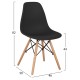 ΣΕΤ ΤΡΑΠΕΖΑΡΙΑΣ 3ΤΜΧ PALOMA HM21380.02 ΤΕΤΡΑΓΩΝΟ ΤΡΑΠΕΖΙ & 2 ΚΑΡΕΚΛΕΣ ΣΕ ΜΑΥΡΟ