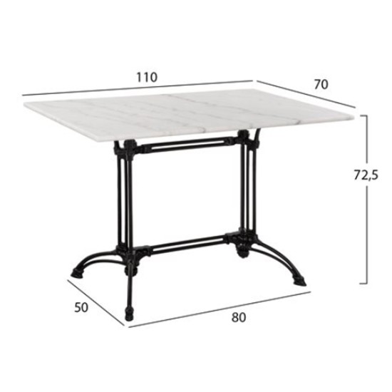 ΣΕΤ ΤΡΑΠΕΖΑΡΙΑΣ 5 TMX ΕΞΩΤΕΡΙΚΟΥ ΧΩΡΟΥ ΜΕ ΜΑΡΜΑΡΙΝΟ ΤΡΑΠΕΖΙ HM11717
