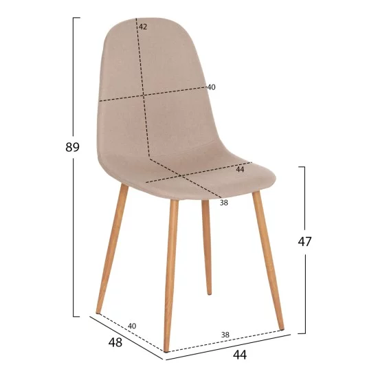 ΣΕΤ ΤΡΑΠΕΖΑΡΙΑΣ 5ΤΜΧ ΕΣ.ΧΩΡΟΥ JAFARU HM10885.12 ΣΤΡΟΓΓΥΛΟ ΤΡΑΠΕΖΙ Φ90 & 4 ΚΑΡΕΚΛΕΣ--ΜΠΕΖ