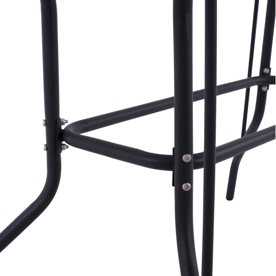 ΣΕΤ ΤΡΑΠΕΖΑΡΙΑΣ 5ΤΜΧ ADAM HM10727.01 ΚΑΡΕΚΛΕΣ ΜΕΤΑΛΛΙΚΕΣ & ΤΡΑΠΕΖΙ 110x60εκ ΓΚΡΙ