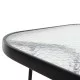 ΣΕΤ ΤΡΑΠΕΖΑΡΙΑΣ 5ΤΜΧ ADAM HM10727.03 ΚΑΡΕΚΛΕΣ ΜΕΤΑΛΛΙΚΕΣ & ΤΡΑΠΕΖΙ 110x60εκ ΜΑΥΡΟ
