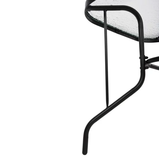 ΣΕΤ ΤΡΑΠΕΖΑΡΙΑΣ 5ΤΜΧ ADAM HM10727.03 ΚΑΡΕΚΛΕΣ ΜΕΤΑΛΛΙΚΕΣ & ΤΡΑΠΕΖΙ 110x60εκ ΜΑΥΡΟ