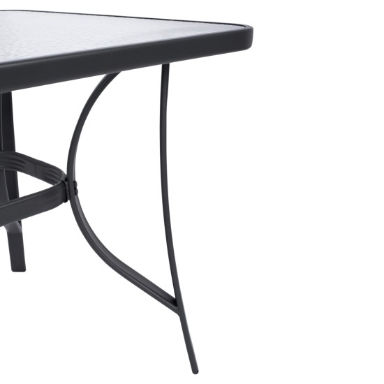 ΣΕΤ ΤΡΑΠΕΖΑΡΙΑΣ 5ΤΜΧ BRUNO HM10729.01 ΚΑΡΕΚΛΕΣ ΜΕΤΑΛΛΙΚΕΣ & ΤΡΑΠΕΖΙ 140x80εκ ΓΚΡΙ