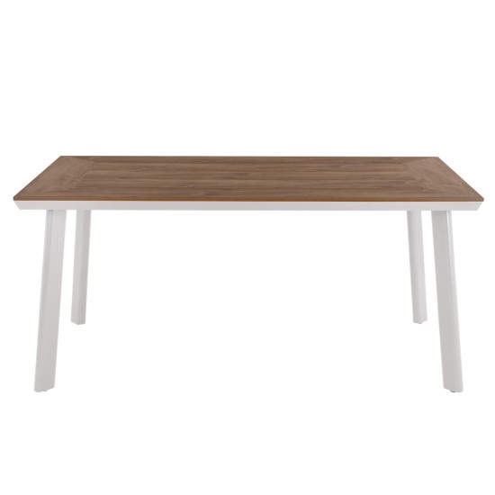 ΣΕΤ ΤΡΑΠΕΖΑΡΙΑΣ 5ΤΜΧ BERG HM10823.01 ΑΛΟΥΜΙΝΙΟ-POLYWOOD-TEXTILENE---ΛΕΥΚΟ