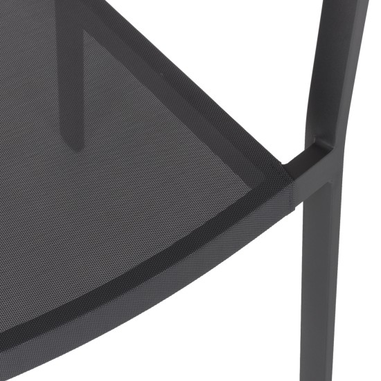 ΣΕΤ ΤΡΑΠΕΖΑΡΙΑΣ 5ΤΜΧ TABER HM10837.01 ΚΑΡΕΚΛΕΣ & ΤΡΑΠΕΖΙ ΑΛΟΥΜ.-POLYWOOD-ΓΚΡΙ