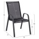 ΣΕΤ ΤΡΑΠΕΖΑΡΙΑΣ 5ΤΜΧ ADAM HM10897.03 ΤΡΑΠΕΖΙ 110x60εκ & 4 ΠΟΛΥΘΡΟΝΕΣ--ΜΑΥΡΟ