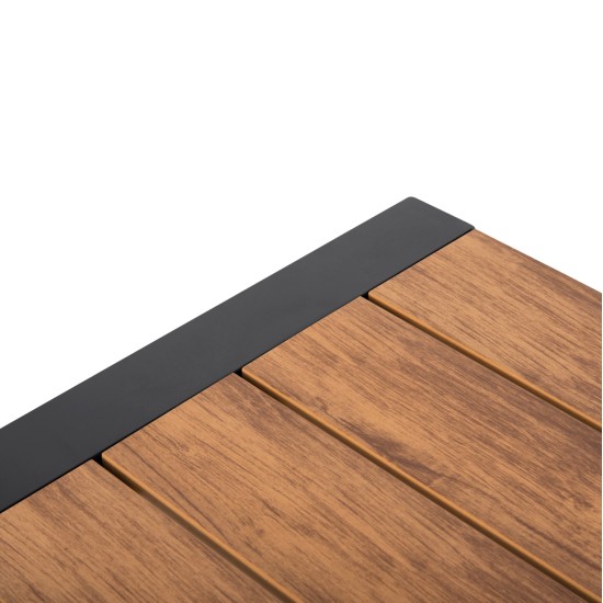 ΣΕΤ ΤΡΑΠΕΖΑΡΙΑΣ 5ΤΜΧ MAGNET HM10997.03 ΑΛΟΥΜΙΝΙΟ ΑΝΘΡΑΚΙ--POLYWOOD--P.E.ΣΧΟΙΝΙ
