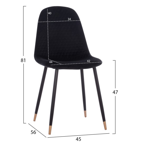 ΣΕΤ ΤΡΑΠΕΖΑΡΙΑΣ 5ΤΜΧ ALIZA HM11196.09 MDF TOP-ΒΕΛΟΥΔΟ & ΜΕΤΑΛΛΟ ΣΕ ΜΑΥΡΟ ΣΕΤ ΤΡΑΠΕΖΑΡΙΑΣ 5ΤΜΧ ALIZA HM11196.09 MDF TOP-ΒΕΛΟΥΔΟ & ΜΕΤΑΛΛΟ ΣΕ ΜΑΥΡΟ
