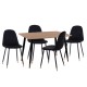 ΣΕΤ ΤΡΑΠΕΖΑΡΙΑΣ 5ΤΜΧ ALIZA HM11196.09 MDF TOP-ΒΕΛΟΥΔΟ & ΜΕΤΑΛΛΟ ΣΕ ΜΑΥΡΟ ΣΕΤ ΤΡΑΠΕΖΑΡΙΑΣ 5ΤΜΧ ALIZA HM11196.09 MDF TOP-ΒΕΛΟΥΔΟ & ΜΕΤΑΛΛΟ ΣΕ ΜΑΥΡΟ
