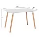ΣΕΤ ΤΡΑΠΕΖΑΡΙΑΣ 5ΤΜΧ MINIMAL HM11767 ΛΕΥΚΟ MDF-ΜΠΕΖ ΥΦΑΣΜΑ