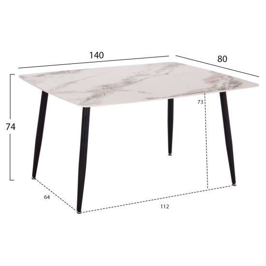ΣΕΤ ΤΡΑΠΕΖΑΡΙΑΣ 5ΤΜΧ RAVEN HM12116.02 ΚΕΡΑΜΙΚΟ TOP ΛΕΥΚΟ/ΚΑΦΕ ΜΑΡΜΑΡΟ--ΣΑΠΙΟ ΜΗΛΟ ΒΕΛΟΥΔΟ
