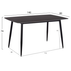 ΣΕΤ ΤΡΑΠΕΖΑΡΙΑΣ 5ΤΜΧ RAVEN HM12116.03 ΚΕΡΑΜΙΚΟ TOP ΜΑΥΡΟ ΜΑΡΜΑΡΟ--ΜΑΥΡΟ ΒΕΛΟΥΔΟ