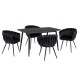 ΣΕΤ ΤΡΑΠΕΖΑΡΙΑΣ 5ΤΜΧ RAVEN HM12116.03 ΚΕΡΑΜΙΚΟ TOP ΜΑΥΡΟ ΜΑΡΜΑΡΟ--ΜΑΥΡΟ ΒΕΛΟΥΔΟ