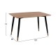 ΣΕΤ ΤΡΑΠΕΖΑΡΙΑΣ 5ΤΜΧ ALIZA HM12122.01 MDF TOP ΣΕ ΦΥΣΙΚΟ--ΣΑΠΙΟ ΜΗΛΟ ΒΕΛΟΥΔΟ