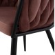 ΣΕΤ ΤΡΑΠΕΖΑΡΙΑΣ 5ΤΜΧ ALIZA HM12122.01 MDF TOP ΣΕ ΦΥΣΙΚΟ--ΣΑΠΙΟ ΜΗΛΟ ΒΕΛΟΥΔΟ