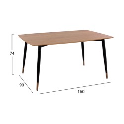ΣΕΤ ΤΡΑΠΕΖΑΡΙΑΣ 5ΤΜΧ JOLIE HM12123.01 MDF TOP ΣΕ ΦΥΣΙΚΟ--ΚΥΠΑΡΙΣΣΙ ΒΕΛΟΥΔΟ