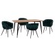 ΣΕΤ ΤΡΑΠΕΖΑΡΙΑΣ 5ΤΜΧ JOLIE HM12123.01 MDF TOP ΣΕ ΦΥΣΙΚΟ--ΚΥΠΑΡΙΣΣΙ ΒΕΛΟΥΔΟ
