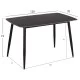 ΣΕΤ ΤΡΑΠΕΖΑΡΙΑΣ 5ΤΜΧ RAVEN HM21068.02 ΚΕΡΑΜΙΚΟ TOP ΜΑΥΡΟ ΜΑΡΜΑΡΟ--ΓΚΡΙ ΥΦΑΣΜΑ