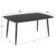 ΣΕΤ ΤΡΑΠΕΖΑΡΙΑΣ 5ΤΜΧ RAVEN HM21069.02 ΚΕΡΑΜΙΚΟ TOP ΜΑΥΡΟ ΜΑΡΜΑΡΟ & 4 ΚΑΡΕΚΛΕΣ