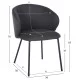 ΣΕΤ ΤΡΑΠΕΖΑΡΙΑΣ 5ΤΜΧ RAVEN HM21069.02 ΚΕΡΑΜΙΚΟ TOP ΜΑΥΡΟ ΜΑΡΜΑΡΟ & 4 ΚΑΡΕΚΛΕΣ