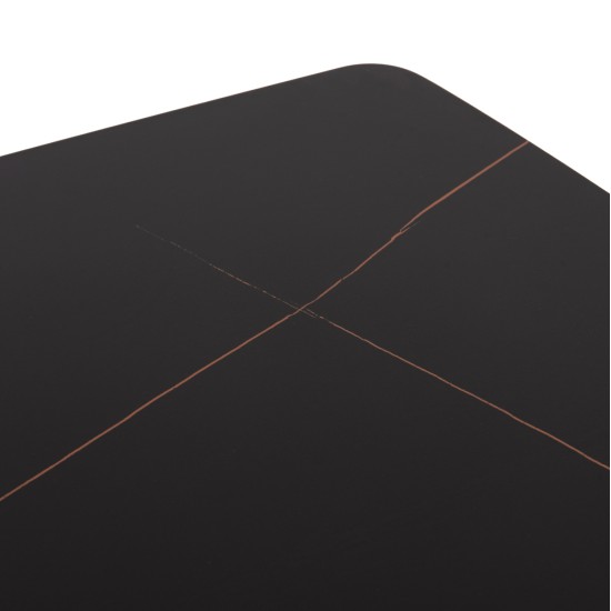 ΣΕΤ ΤΡΑΠΕΖΑΡΙΑΣ 5ΤΜΧ RAVEN HM21069.02 ΚΕΡΑΜΙΚΟ TOP ΜΑΥΡΟ ΜΑΡΜΑΡΟ & 4 ΚΑΡΕΚΛΕΣ