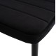 ΣΕΤ ΤΡΑΠΕΖΑΡΙΑΣ 5ΤΜΧ MINIMAL HM21173 MDF TOP ΜΑΥΡΟ-ΒΕΛΟΥΔΟ & ΜΕΤΑΛΛΟ ΜΑΥΡΟ