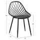 ΣΕΤ ΤΡΑΠΕΖΑΡΙΑΣ 5ΤΜΧ LIO HM21175 MDF TOP & ΠΟΛΥΠΡΟΠΥΛΕΝΙΟ ΣΕ ΜΑΥΡΟ