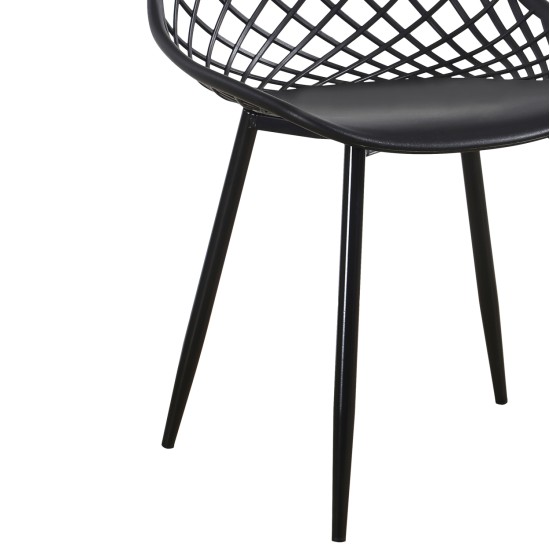 ΣΕΤ ΤΡΑΠΕΖΑΡΙΑΣ 5ΤΜΧ LIO HM21175 MDF TOP & ΠΟΛΥΠΡΟΠΥΛΕΝΙΟ ΣΕ ΜΑΥΡΟ