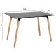 ΣΕΤ ΤΡΑΠΕΖΑΡΙΑΣ 5ΤΜΧ MINIMAL HM21178 MDF TOP ΣΕ ΜΑΥΡΟ-ΣΚΕΛΕΤΟΣ ΣΕ ΦΥΣΙΚΟ ΞΥΛΟΥ