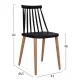 ΣΕΤ ΤΡΑΠΕΖΑΡΙΑΣ 5ΤΜΧ MINIMAL HM21178 MDF TOP ΣΕ ΜΑΥΡΟ-ΣΚΕΛΕΤΟΣ ΣΕ ΦΥΣΙΚΟ ΞΥΛΟΥ