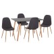 ΣΕΤ ΤΡΑΠΕΖΑΡΙΑΣ 5ΤΜΧ MINARDO HM21179 MDF TOP ΣΕ ΜΑΥΡΟ--ΣΚΟΥΡΟ ΓΚΡΙ ΥΦΑΣΜΑ ΣΕΤ ΤΡΑΠΕΖΑΡΙΑΣ 5ΤΜΧ MINARDO HM21179 MDF TOP ΣΕ ΜΑΥΡΟ--ΣΚΟΥΡΟ ΓΚΡΙ ΥΦΑΣΜΑ