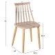 ΣΕΤ ΤΡΑΠΕΖΑΡΙΑΣ 5ΤΜΧ VANESSA HM21181 MDF TOP ΣΕ ΦΥΣΙΚΟ-ΣΚΕΛΕΤΟΣ ΣΕ ΦΥΣΙΚΟ