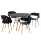 ΣΕΤ ΤΡΑΠΕΖΑΡΙΑΣ 5ΤΜΧ MAGGIE HM21187 MDF TOP & ΠΟΛΥΠΡΟΠΥΛΕΝΙΟ ΣΕ ΜΑΥΡΟ ΧΡΩΜΑ ΣΕΤ ΤΡΑΠΕΖΑΡΙΑΣ 5ΤΜΧ MAGGIE HM21187 MDF TOP & ΠΟΛΥΠΡΟΠΥΛΕΝΙΟ ΣΕ ΜΑΥΡΟ ΧΡΩΜΑ
