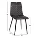 ΣΕΤ ΤΡΑΠΕΖΑΡΙΑΣ 5ΤΜΧ LATRELL HM21192 ΤΡΑΠΕΖΙ ΚΕΡΑΜΙΚΟ TOP-ΒΕΛΟΥΔΟ ΓΚΡΙ ΚΑΡΕΚΛΕΣ